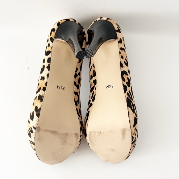 Like New - Maiden Lane Calf Hair Leopard Print, Peep-Toe - Picture 6 of 8